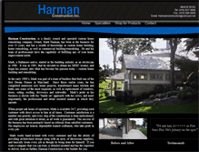 Tablet Screenshot of harmanconstructionmd.com
